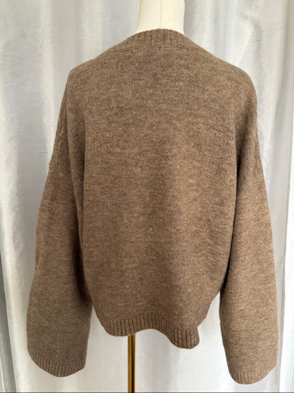 Reitmans Taupe Relaxed V-Neck Button Cardigan - Picture 5 of 7